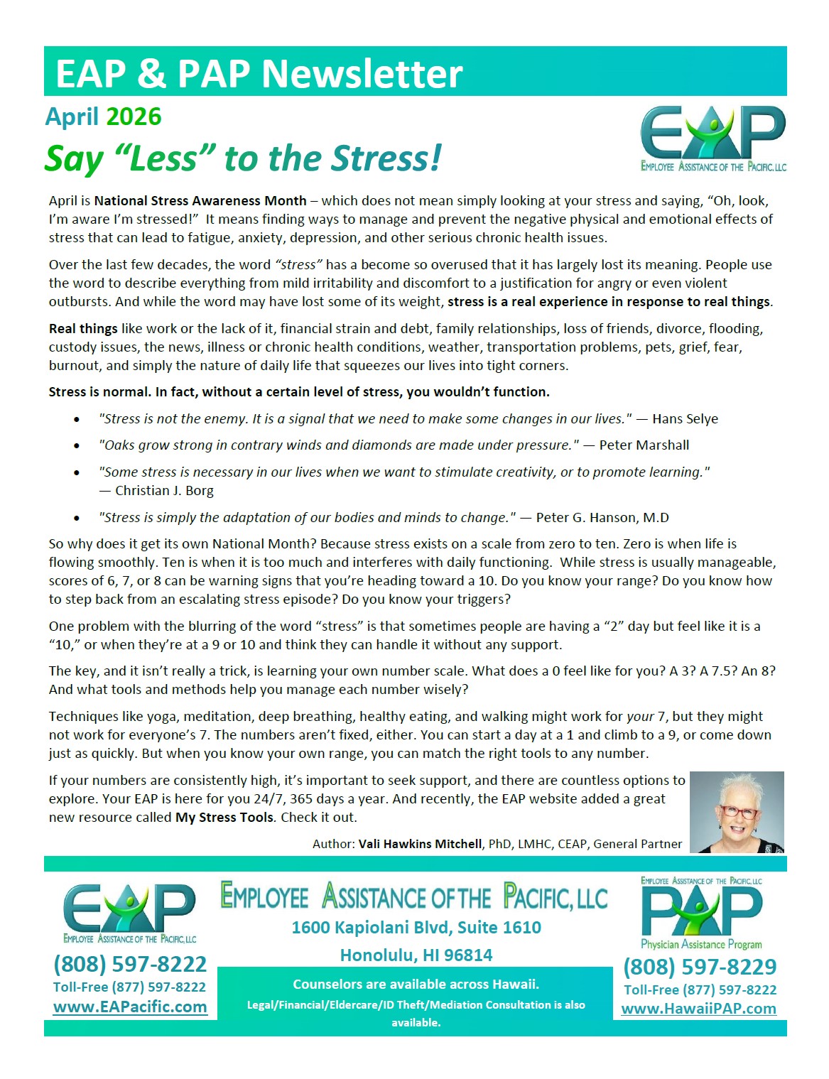 April 2026 Newsletter