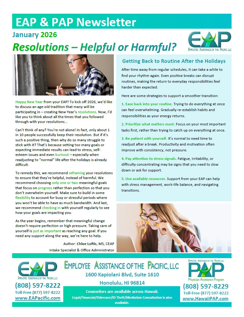January 2026 Newsletter